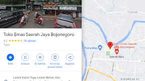 Toko Emas Saerah Bojonegoro - Lihat Lokasi Maps Toko Emas Saerah Baru Bojonegoro