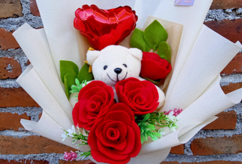 Buket Bunga AE Jogja - Bunga Flanel