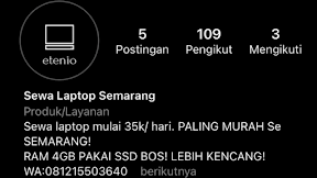 Sewa Laptop Untuk Pribadi Semarang - Sewa Laptop Harian Mingguan Bulanan Semarang