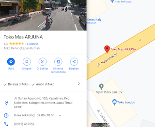 Toko Emas Arjuna Jember