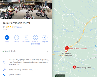 Toko Emas Murni Rogojampi